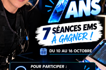 Grand concours des 7 ans de So’lution Electro à Sallanches : 7 séances EMS à gagner du 10 au 16 octobre 2026.